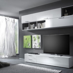Modern Wall Unit TV Media Entertainment Center Club Composition 7 - $2,565.00 - Products