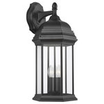 Sea Gull Lighting - Sea Gull Lighting 8738703-12 Sevier - 3 Light Extra Large Outdoor Downlight Wall - The Sevier outdoor collection by Sea Gull LightingSevier 3 Light Extra Black Clear Glass *UL: Suitable for wet locations Energy Star Qualified: n/a ADA Certified: n/a  *Number of Lights: Lamp: 3-*Wattage:60w Candelabra Torpedo bulb(s) *Bulb Included:No *Bulb Type:Candelabra Torpedo *Finish Type:Black
