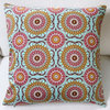 Indoor Doily In Mint Modern Geometric Circles Accent 20x20 Throw Pillow
