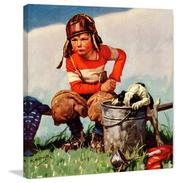 "Young Pilot" Painting Print on Canvas by Curtis