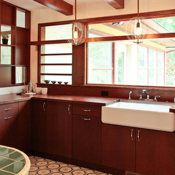 Retro Kitchen and Bathroom Remodel