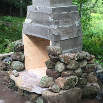 Outdoor fireplace