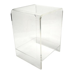 Lucite Side Table with Shelf - SOLD - Side Tables And End Tables