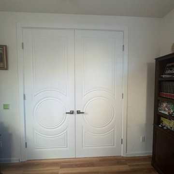 Wood with honeycomb interior swing double door | Basic 9801 White | 48 x 84