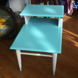 Painted Mid Century End Table - Side Tables And End Tables