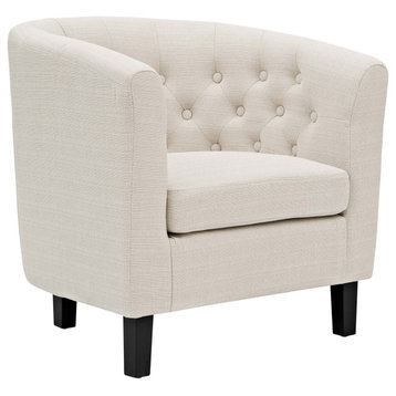 Prospect Upholstered Fabric Armchair, Beige
