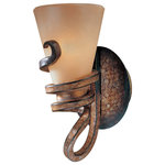 Minka Lavery - 1-Light Bath, Tofino Bronze With Mabre Grabar, Tm Glass Glass - Number of Bulbs: 1