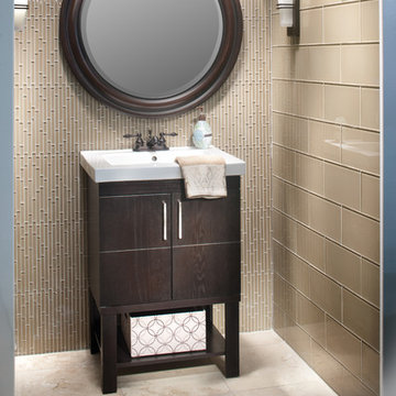 Tan Glass Vanity