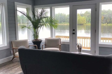 Example of a trendy living room design in New Orleans