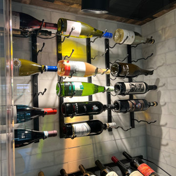 Conversion of Fireplace to Refrigerated Wine Closet