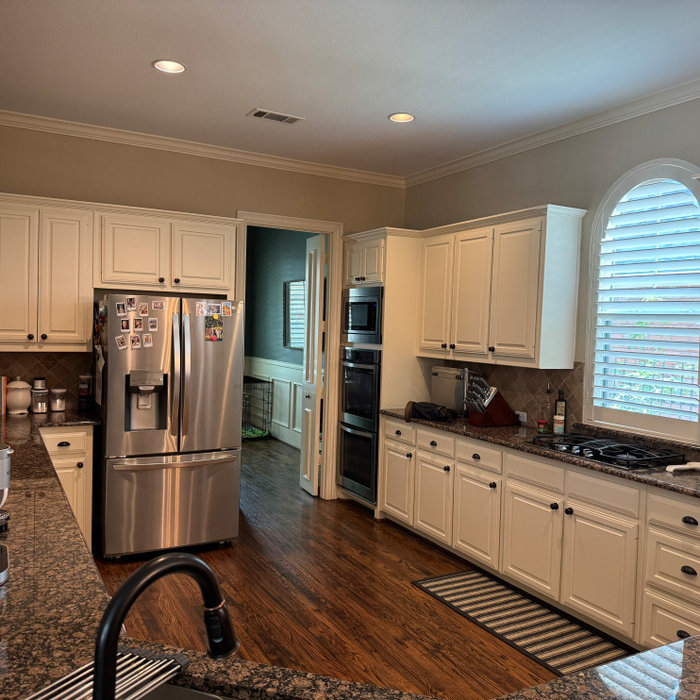 Kitchen "before" pic. When your kitchen seems cramped, needs more light, more space, can't lose storage, can't talk to people in dining room. ugh!