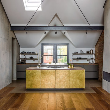 Burnished Brass & Fenix Kitchen