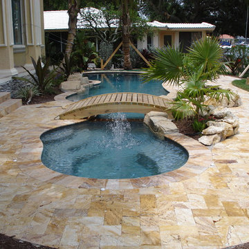 Travertine Pool Decks