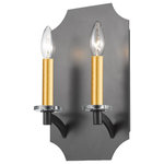 Z-Lite - Z-Lite 6008-2S-BRZ Zander - Two Light Wall Sconce - Tall candles set upon crystal candle plates are frZander Two Light Wal Bronze *UL Approved: YES Energy Star Qualified: n/a ADA Certified: n/a  *Number of Lights: Lamp: 2-*Wattage:60w Candelabra bulb(s) *Bulb Included:No *Bulb Type:Candelabra *Finish Type:Bronze
