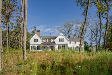 Inspiration for a transitional exterior home remodel in Wilmington