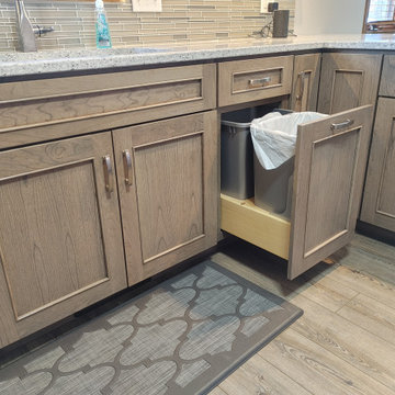 Moline Kitchen & Baths Remodel-Dura Supreme Cherry Hanstone Fusion Onyx
