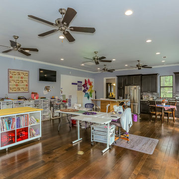 New Construction RV Garage, Crafting Space, and Bathroom