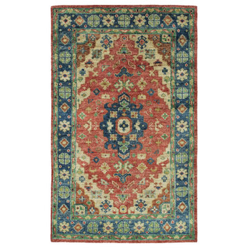 Atiqa Collection Rose 10' x 14' Rectangle Indoor Area Rug