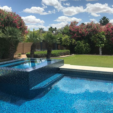 Negative Edge Spa Addition with All Tile Pool