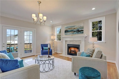 Example of an eclectic home design design in Other