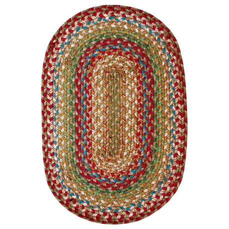 Homespice Decor Azalea Jute Braided Stair Tread 8" x 28" (Oval)