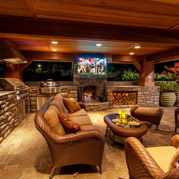 Outdoor Kitchen Featuring Evo Grill