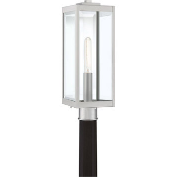 1 Light Outdoor Post Lantern-Stainless Steel Finish - Outdoor - Post Lights