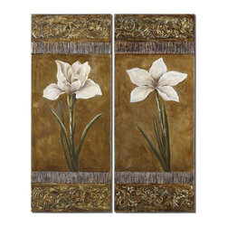 www.essentialsinside.com: regal beauties floral wall art, set of 2 - Artwork