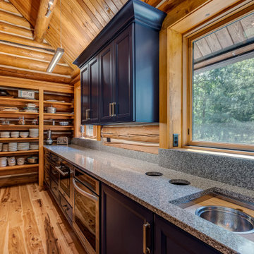 Kitchen in Log Cabin