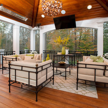 Design Builders screened porch & Zuri deck in Bowie, Prince George's County MD