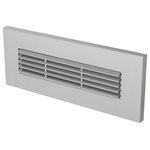 Sea Gull Lighting - Louver Horizontal LED Brick Light, Satin Nickel - The Sea Gull Lighting LED Brick Lighting light landscape step fixture in satin nickel enhances the beauty of your home with ample light and style to match today's trends.