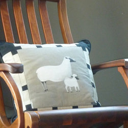 Pillow Ewe and Lamb - Decorative Pillows