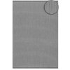 Couristan Recife Saddle Stitch Gray and White Indoor/Outdoor Rug, 5'3"x7'6"