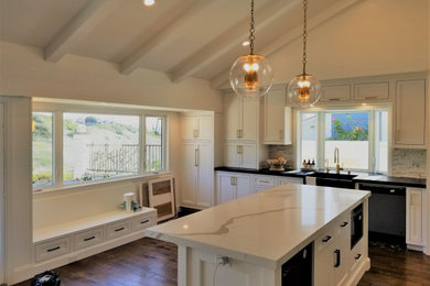 Inspiration for a transitional kitchen remodel in Orange County