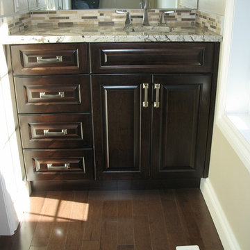 Dark Maple Vanity