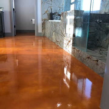 Metallic Epoxy @ General Contractor's Home
