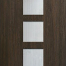 Venice Cherry & Walnut Contemporary Door &bull; 8&acute; 0˝ Tall - Front Doors