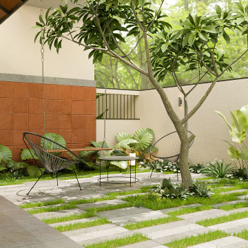 Tropical Modern residence @ Kottarakara
