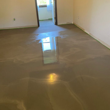 Level Floors using self-leveling concrete