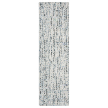 Safavieh Abstract Collection ABT468B Rug, Blue/Charcoal, 2'3"x14'