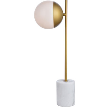 Eclipse 1 Light Table Lamp, Brass