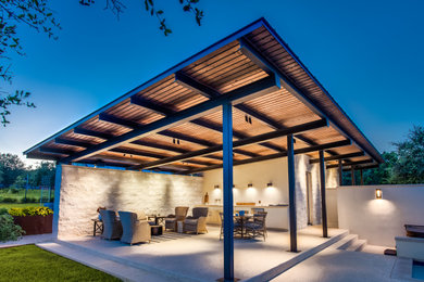 Trendy home design photo in Austin