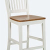 Counter Stool in White and Oak