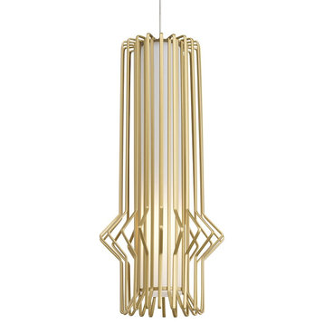 Tech Lighting MO Mini Syrma Pendant, Gold/Satin Nickel LED - 700MOSYRGS-LEDS930