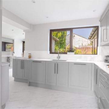 Grey Classic Kitchen & Dining Space