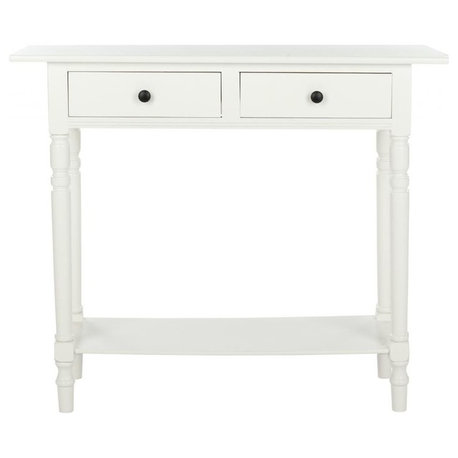 Safavieh Rosemary 2-Drawer Console, Distressed Cream
