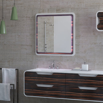 Contemporary bathroom. Pure solid. New Collection