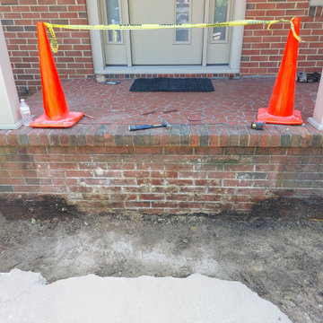 New Brick Steps for Entryway