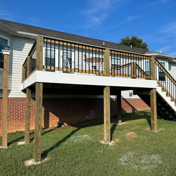 TimberTech Decking with White Fascia