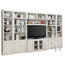 Boca 6-Piece Space Saver Entertainment Center, Cottage White
